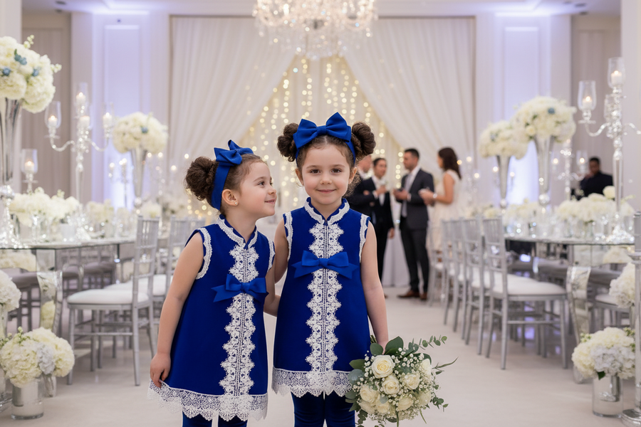 Girls Wool Blend A-Line Dress – Sleeveless Vintage Princess Party & Flower Girl Dress for Autumn & Winter (Ages 2–8)