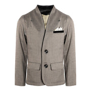 Boys Grey Formal Blazer Elegant V-Neck Casual Suit Jacket for Ages 3-9 Ys xmas