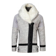 Girls' thick wool padded  Winter Coat 2-3-4-5-6-7y Faux Fur collar warm Jacket