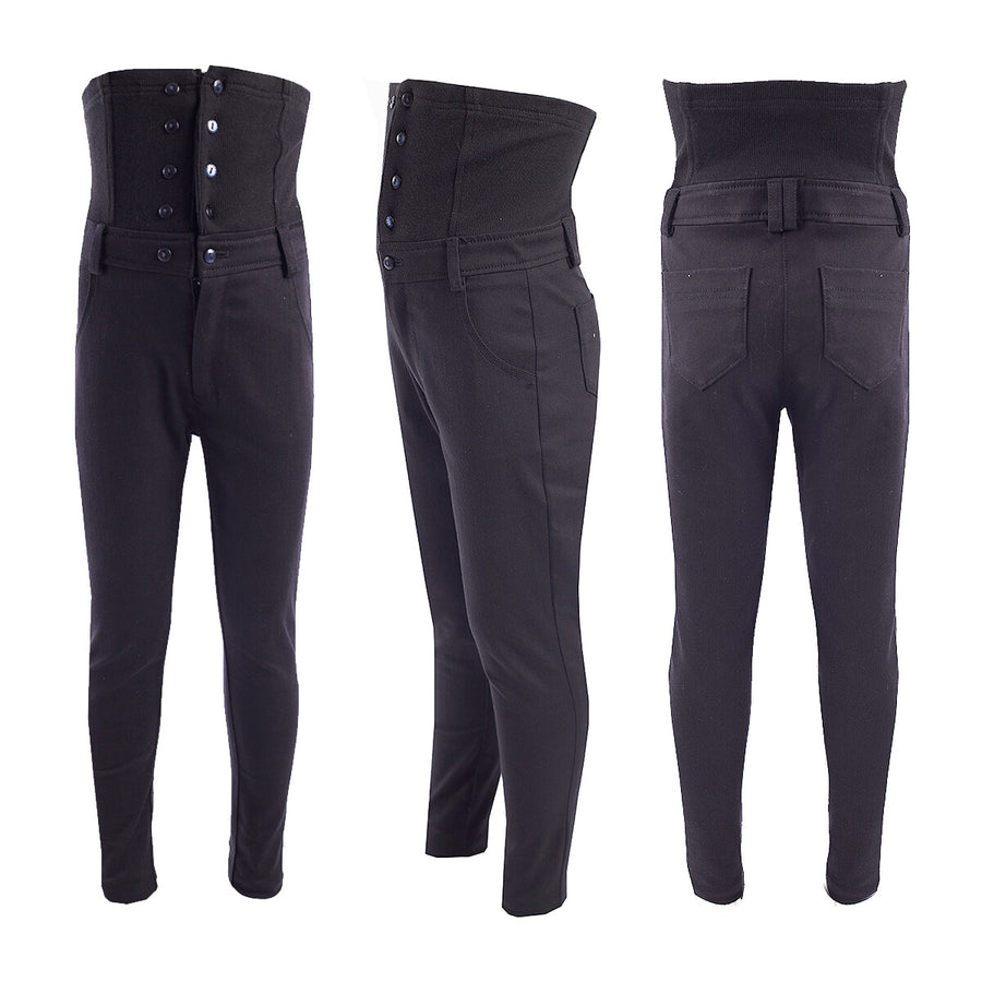 Kids High Waist Jeans Skinny Fit Denim Leggings trouseres Stretchy cotton 4–14 Y