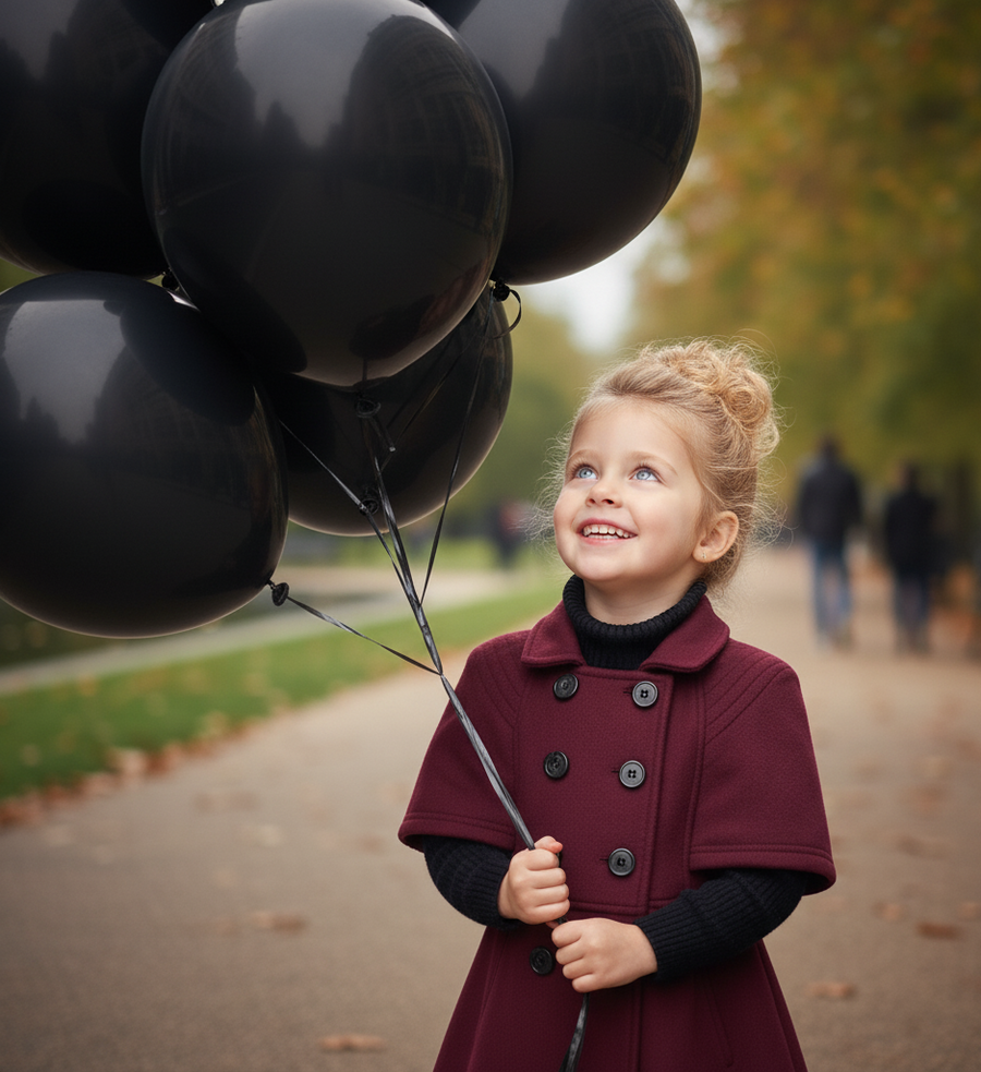 Girls' Wine Red Cashmere Wool Coat 3-9Y high end 2025 new Vintage Winter Jacket
