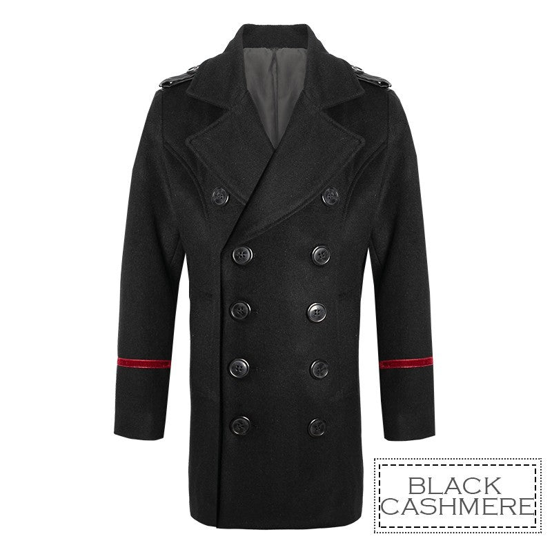 Boys Military Style Woolen Jacket  Smart 2025 winter Casual Cashmere Coat 3-9Y