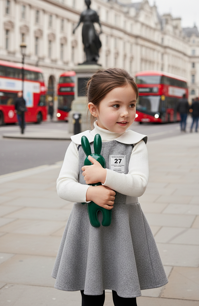 Girls Woolen Sleeveless Sporty Dress for winter/autumn Grey Velvet Ages 3-10