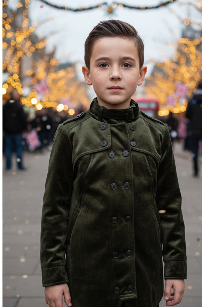 Boys Military Style Velvet Jacket 3-7Y Stylish Spring Biker coat/Top CLEARANCE