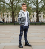 Boys Stretch Denim Jeans – Trendy Slim Designer Pants for Kids 4–12 Years Casual