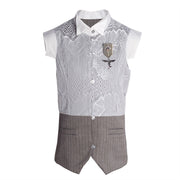 Girls Vintage Lace Vest Sleeveless long Cardigan 3-12Y holiday top all seasons