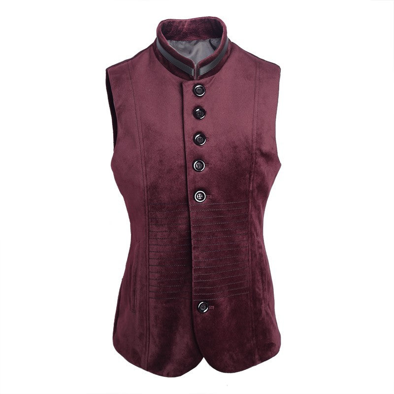Boys Vintage  Waistcoat top 3–9Y  Sleeveless Velvet Cotton Uniform Vest for Kids