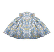Girls Blue Floral Cotton Skirt beautiful Flared Skirt all season 3-4-5Y toddler
