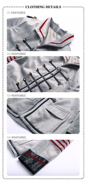 Kids short coat 3-12Y outfit Cotton/velvet Boys Casual military Jacket vintage