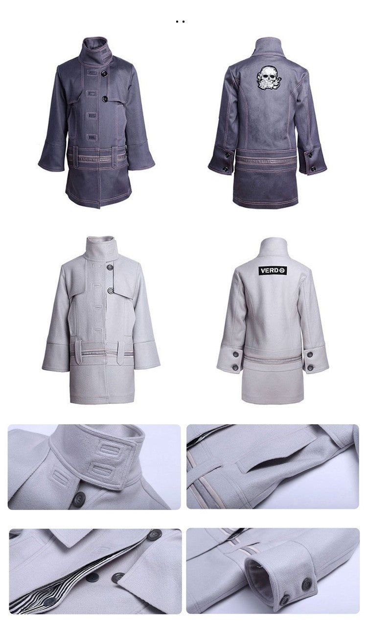 Girls High-Neck Autumn Winter Coat Two Fabric Options Ages 3-10Y clearance sale