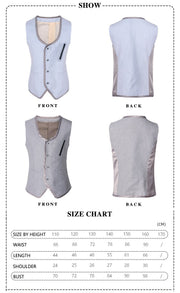 Boys Light Blue Cotton Vest Vintage Casual Style waistcoat 3–7 Y party wear XMAS