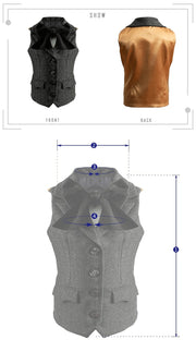 Girls Fairytale Wool Waistcoat with Bowtie 3-10Y  Cosplay Vest Costume festival