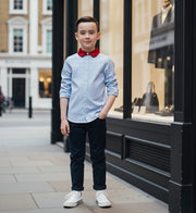 Boys Long Sleeve Cotton Shirt  Casual & Comfortable Top for Kids Ages 6–12Y gift