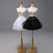Girls White Petticoat Underskirt Short Skirt for Dress Outfit 3-10Y One size