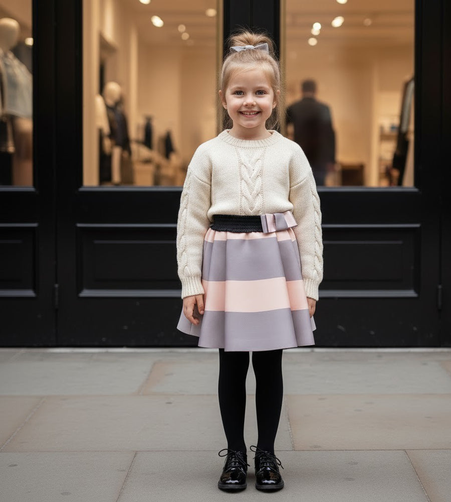 Girls Versatile Scuba Knit Skirt party wear Stylish Patterns 3–12 Ys XMAS gift