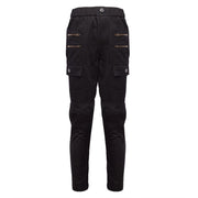 Boys Stretch Denim Casual jeans navy Blue & Black Cotton Trousers (4–12Y) kids