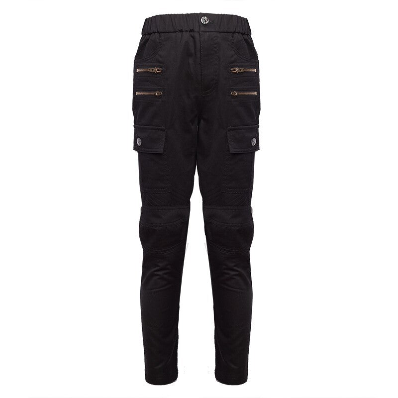 Boys Stretch Denim Casual jeans navy Blue & Black Cotton Trousers (4–12Y) kids