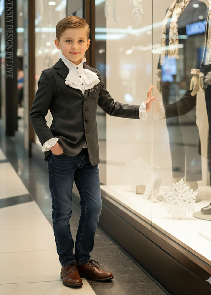 Boys Formal Black Blazer 3-12 Years Long Sleeve School Uniform Jacket party wear