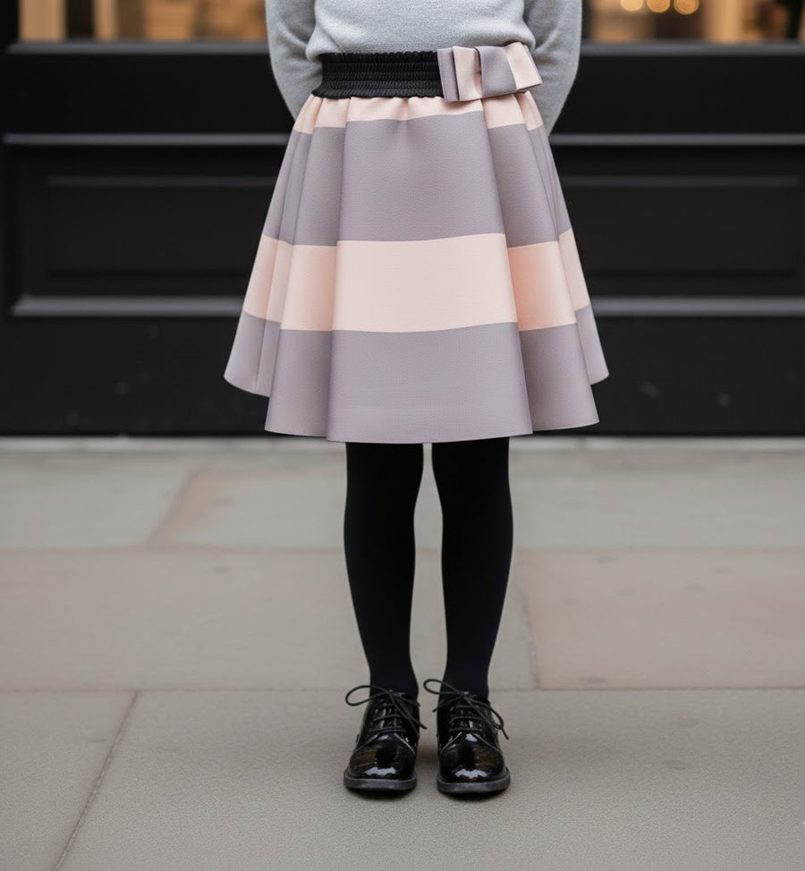 Girls Versatile Scuba Knit Skirt party wear Stylish Patterns 3–12 Ys XMAS gift