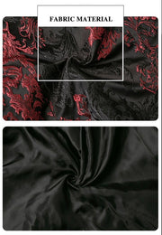 Boys red black Blazer 4-12Y Slim Fit Tuxedo Jacket for brithday christmas Party