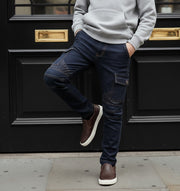 Boys Stretch Denim Casual jeans navy Blue & Black Cotton Trousers (4–12Y) kids