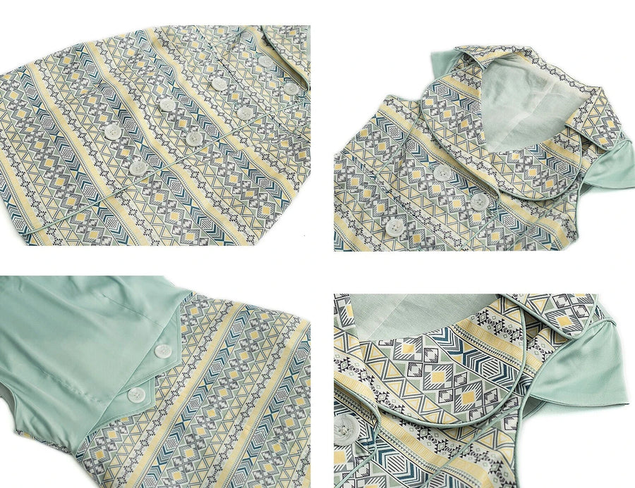 Girl's Summer Floral Cotton Dress beautiful long dresses vintage princess 3-10Y