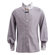 Boys & Girls Cotton Shirt 3-4-5y Vintage Lace  Full Sleeve Royal-Inspired Design