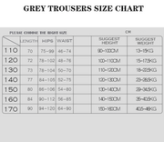 Boys Slim Fit strenching Pants Gray Stretch Casual Trousers 4-12Y easy match