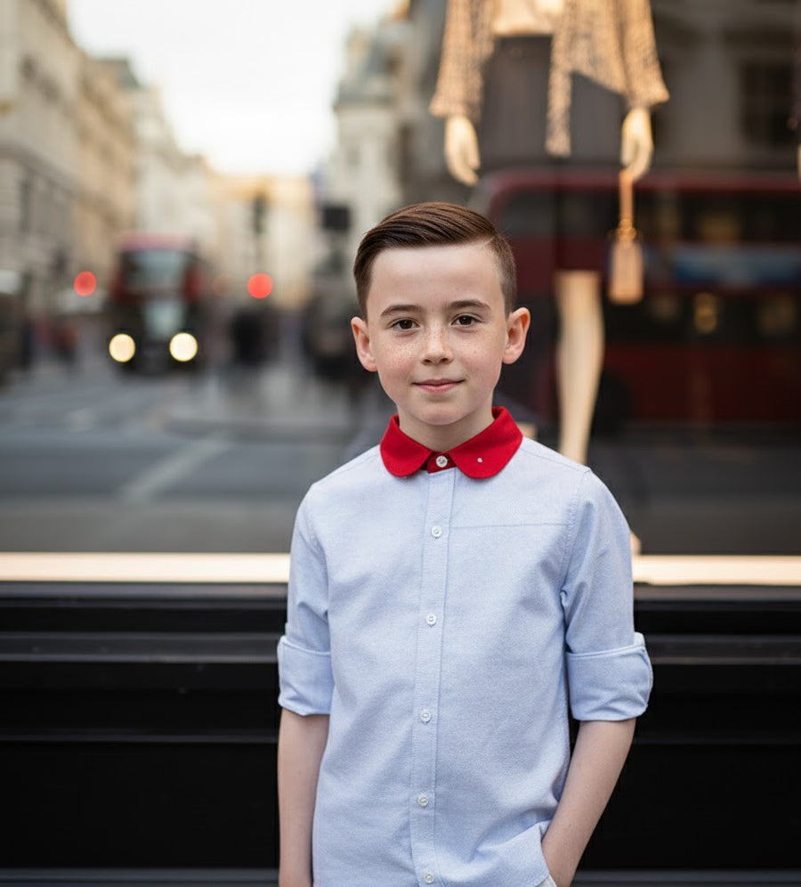 Boys Long Sleeve Cotton Shirt  Casual & Comfortable Top for Kids Ages 6–12Y gift