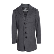 Boys 3-4-5-6-7-8-9-10-11-12 Y Dark Grey Blazer Long Sleeve Formal Uniform vintag