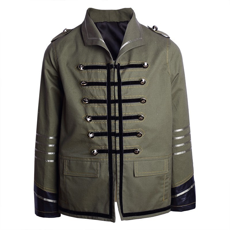 Kids short coat 3-12Y outfit Cotton/velvet Boys Casual military Jacket vintage