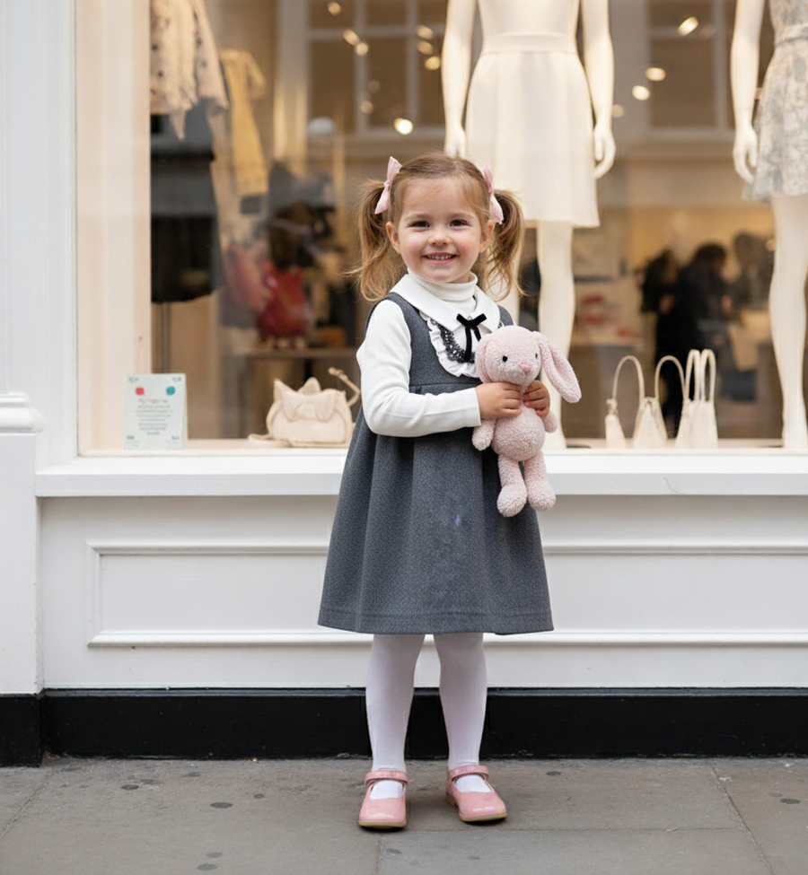 Baby Girl autumn/winter Woolen Dress 2-3-4Y Sleeveless super cute warm elegant