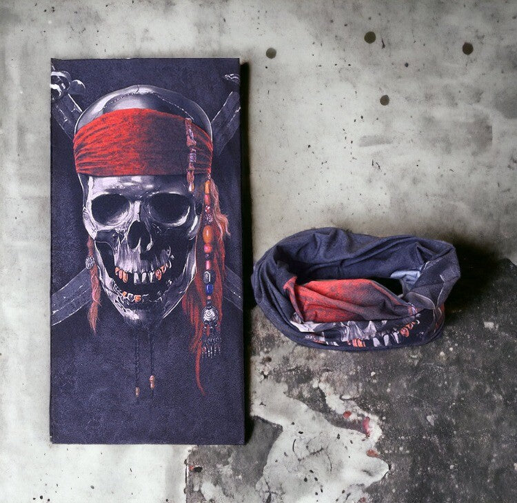 Neck Tube Scarf – Printed Face Warmer Snood for Biker Cycling Snood Warmer Banda