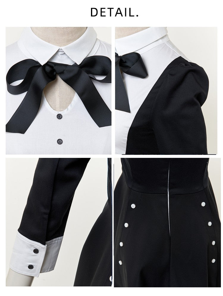 Girls Vintage Black Swing Dress 3-4-5 Y A-Line Dress festival  wear High Quality