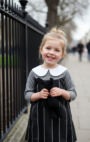 Girls Short Sleeve Babydoll Mini Dresses 2-9Y  autumn 2025  Party wear clearance