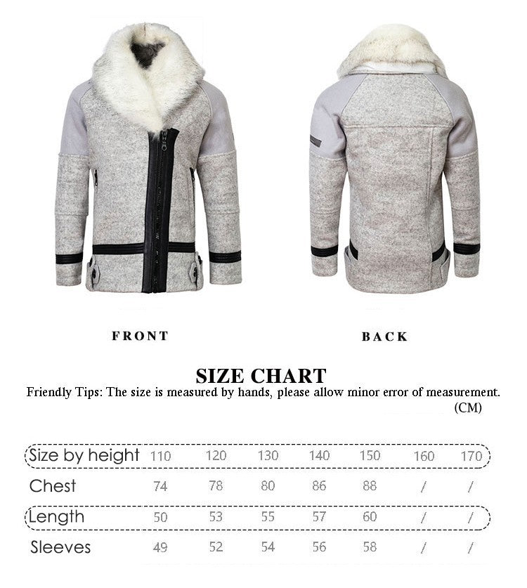 Girls' thick wool padded  Winter Coat 2-3-4-5-6-7y Faux Fur collar warm Jacket