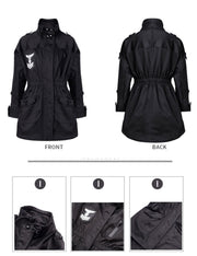 Girl's Dark Green Trench Coat 3-4-5 Y Vintage Cotton Rain Jacket  High Quality