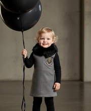 Girls PU Leather Dress 2-3-4-5-6-7Y Casual winter Mini Skirt Style festival wear