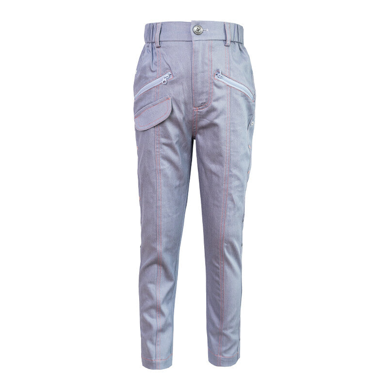 Girls Stretchy Denim Jeans Light Blue Skinny Fit Soft Casual Pants for Kids 4–9Y