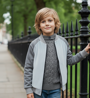 Boys Velvet Baseball Jacket 4–10Y autumn 2025 girls Casual School Sports top