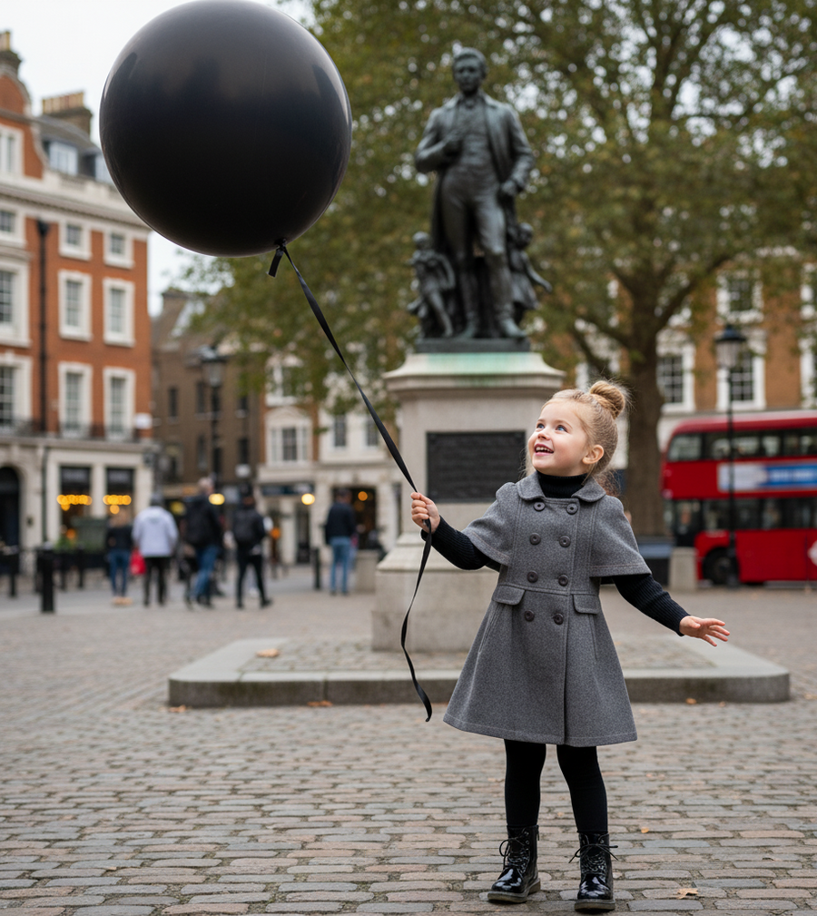 LAVANZEY Girls Cashmere Long Coat – Wine Red Baby Doll Cape (3–9 Yrs)