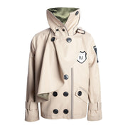 Boys' Cotton Velvet Double-Breasted Trench Coat – Short Wind Jacket 3-7Y
