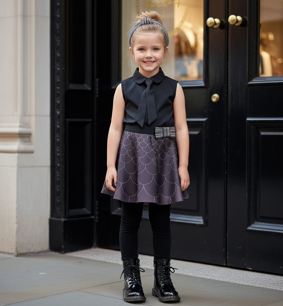 Girls Versatile Scuba Knit Skirt party wear Stylish Patterns 3–12 Ys XMAS gift