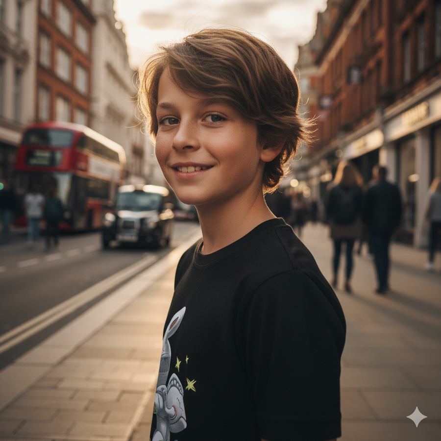 LAVANZEY Kids Cartoon T-Shirt – Cotton Summer Top for Boys & Girls (Age 4–13Y)