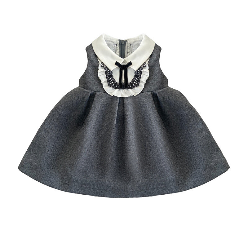 Baby Girl autumn/winter Woolen Dress 2-3-4Y Sleeveless super cute warm elegant