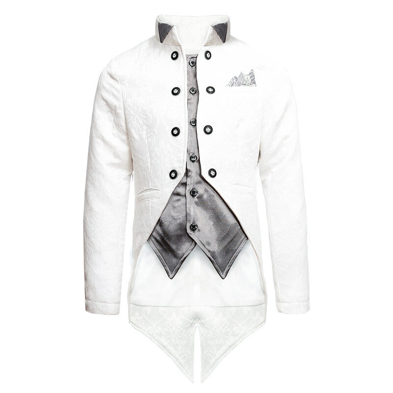 Boys Slim Fit Tuxedo Blazer 4-7Y  Jacquard Satin Jacket Xmas birtday party wear