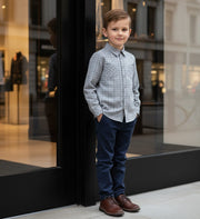 Boys Flannel Plaid Shirt Long Sleeve Casual  shirt Top 3-12 Years big sale gift
