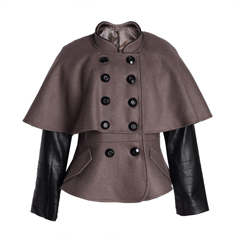 Girls winter/autumn Black Wool Cape Coat 3-4Y Cute Baby Doll Style warm top