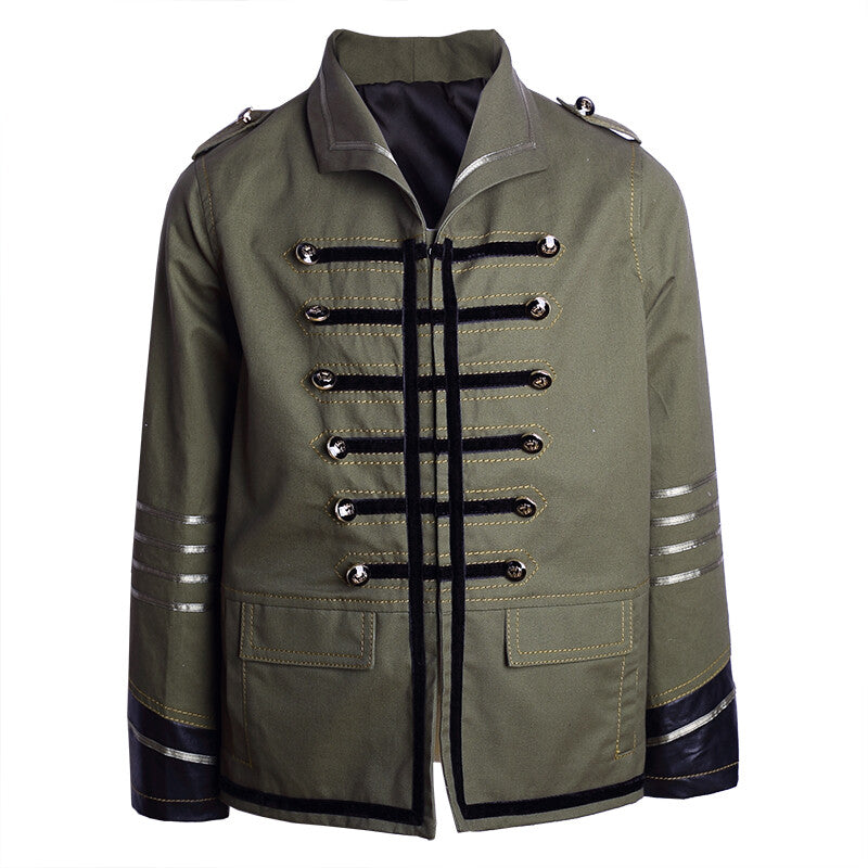 Kids short coat 3-12Y outfit Cotton/velvet Boys Casual military Jacket vintage