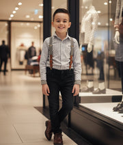 Boys Flannel Plaid Shirt Long Sleeve Casual  shirt Top 3-12 Years big sale gift